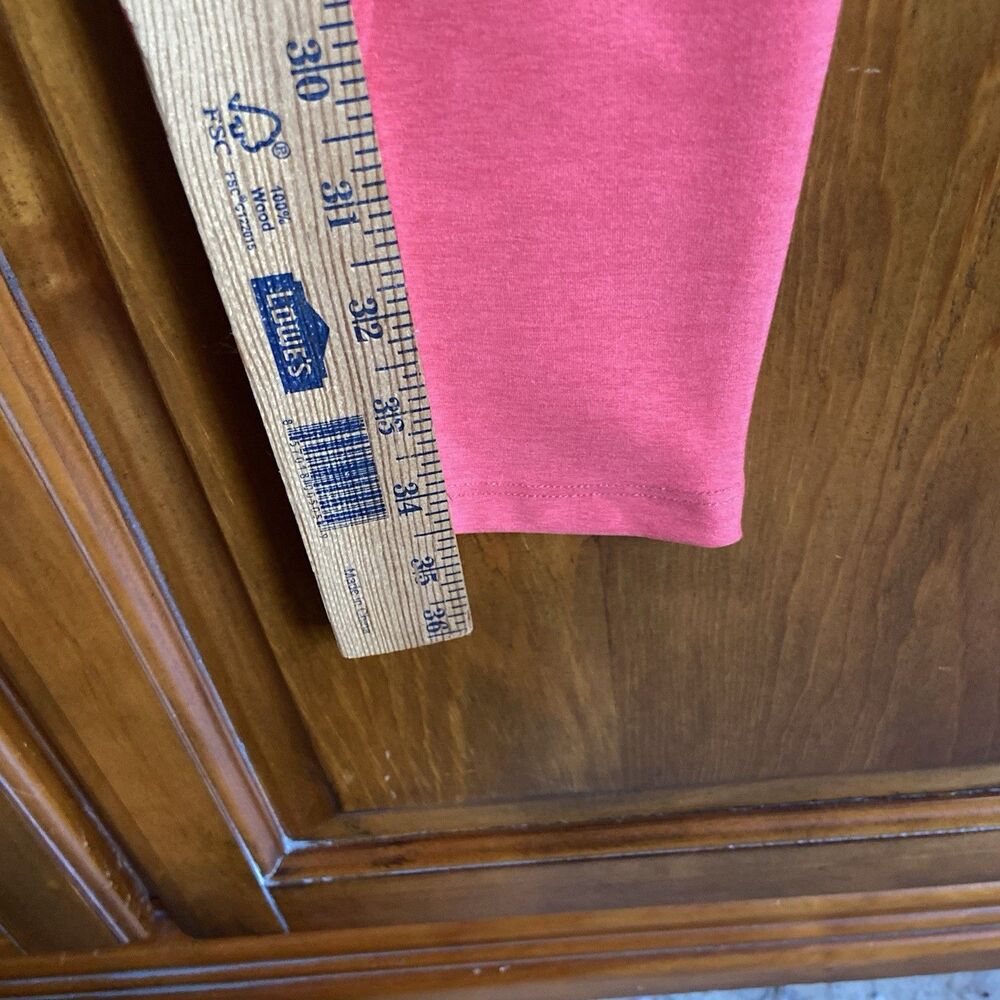 Beyond Yoga Out Of Pocket High Waisted Midi Leggings Size XL Coral Pink Heather - Picture 8 of 9